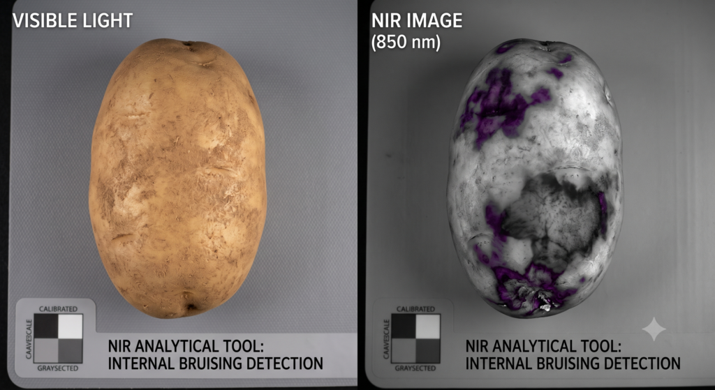 NIR Image Sees Inside the Potato